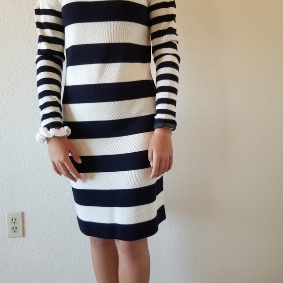 Striped Sweater Midi Dress - Picture 7 of 8